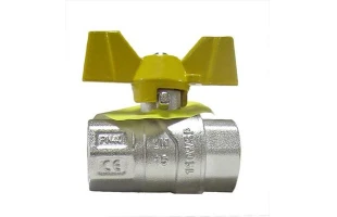 Robinet cu bila pentru gaz FF RUBANO. d 1/2''. Maner fluture. Armat. image