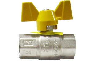 Robinet cu bila pentru gaz FF 3/4''. armat. fluture. Rubano image