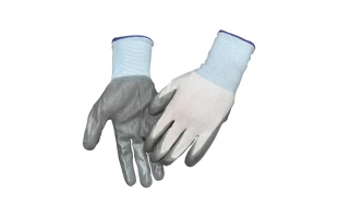 Manusi de lucru din poliester, alb-gri, MPN image