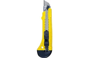 Cutter cu lama plianta intarit 18mm galben  BAU WELT image
