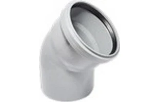 Cot PP pentru canalizare Turplast-Bis. d 75 mm. 45 grade. Gri. image