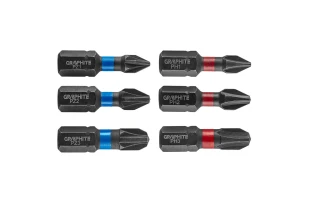 Biti de impact pentru insurubare 56H540 Graphite. PH1-PH3. PZ1-PZ3. 25 mm. 1/4". 6 buc. image