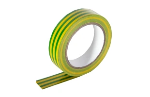 Banda izolatoare din PVC, 15 mm x 10 m, DIY, galben cu verde, GEKO image
