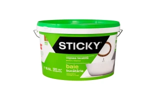 Vopsea, lavabila, baie si bucatarie, rezistenta la mucegai, 8.5 L, STICKY image