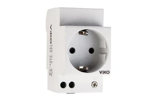 Priza pe sina DIN, 16A, 2P+E, VSR, Viko image