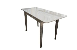 Masa bucatarie, picioare din lemn, cappuccino, 100х60cm, MILANO, Mobilgen image