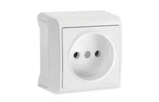 Priza fara impamintare Vera Viko by Panasonic. Alb image