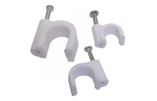 Cleme clips fixare cablu, 16 mm, 100 buc, Horoz image