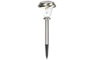 Lampa solara Halley Horoz. 0.06 W. 1.5 Lm. 6400 K. IP44. Crom. 37 cm. image