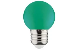 Bec LED SMD Horoz. G45. 1 W. E27. Verde. Forma sferica. image