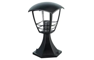 Felinar de gradina cu picior NAR Horoz. E27. 30 cm. IP44. Negru. image