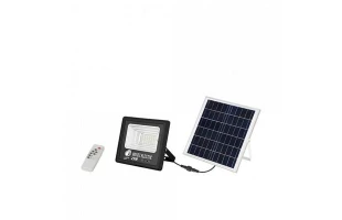 Proiector LED cu panou solar TIGER Horoz. 25 W. 465 Lm. 6400 K. IP65. Negru. image