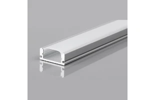 Profil din aluminiu pentru banda LED, 17 x 7 mm, 3 m, gri, Horoz image
