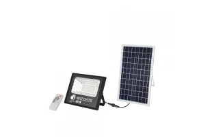 Proiector LED cu panou solar, 60 W, 625 lm, 6400 K, IP65, TIGER-60 Horoz image