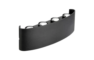 Aplica de perete, decorativa, 8W, 4200K, 720lm, negru, IP54, PROTON Horoz image