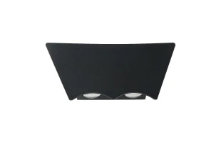 Aplica de perete decorativa, 6 W, 4200 K, 335 lm, negru, IP54, BAT-6 Horoz image