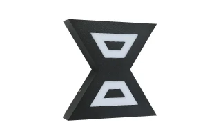 Aplica de perete decorativa, 12 W, 4200 K, 910 lm, negru, IP54, METROPOL-12 Horoz image