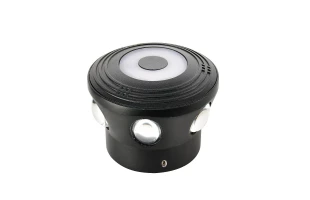 Aplica de perete decorativa, 7 W, 4200 K, 619 lm, negru, IP54, BOLERO-7 Horoz image