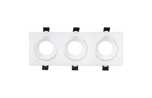 Spot LED patrat incastrat, 3x10 W, IP20, alb, AZELYA-4 Horoz image