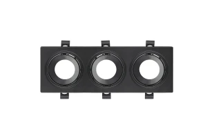 Spot LED patrat incastrat, 3x10 W, IP20, negru, AZELYA-4 Horoz image