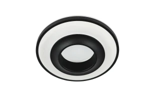 Spot LED rotund incastrat, 10 W, IP20, negru, BEGONVİL Horoz image
