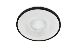 Corp de iluminat incorporat, max. 10W LED, rotund, negru, IP20, KADIFE Horoz image
