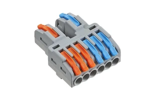 Conectori doza 2 intrari 6 iesiri, 0,08 - 4,0 mm2, 32A, TERMINAL-26 Horoz image