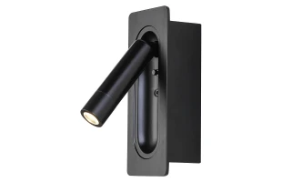 Corp de iluminat pe perete, 3 W, 4200 K, 100 lm, negru, IP20, BELEK Horoz image