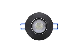 Spot LED incastrat rotativ, 5 W, 3CCT DIP, 450 lm, IP20, negru, NORA PRO-5 Horoz image