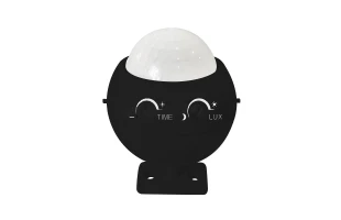 Senzor de miscare, montaj suprafata, 360 grade, max. 200 W, IP20, negru, NAVARA Horoz image