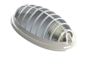 Corp de iluminat stradal Aqua Bra Teb. Cu grilaj de protectie. Max 1 x 26 W. E27. Alb. IP54. image