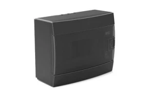 Tablou electric 8 module. montaj aparent. negru. Teb image
