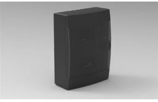 Tablou electric aplicat cu 16 module TEB. Negru. image