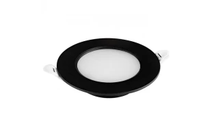 Spot incorporabil LED, 5 W, 6400K, negru, AURA TEB image