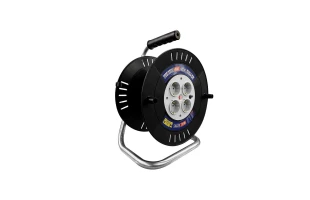 Tambur pentru prelungitor cu protectie la suprasarcina fara cablu, 4 prize, TEB image