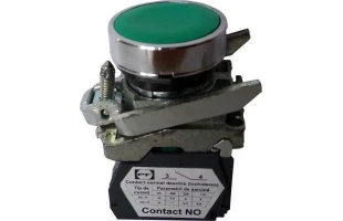 Comutator. tip buton. cilindric +1NO. verde image