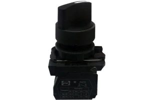 Comutator. selector cu maneta. 2 pozitii. 1NO. IP40. negru image