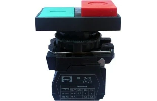 Comutator. tip buton cu LED. dreptunghiular. 'start-stop'. fara fixare. 1NO/1NC image
