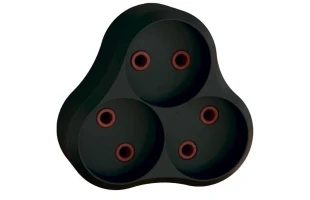 Adaptor 3 prize fara impamintare Neomax. 16 A. Negru. image