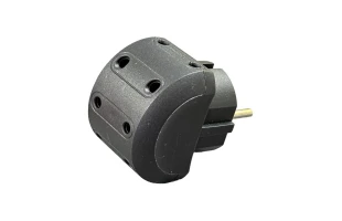 Fisa adaptor multipla 5 prize fara impamantare, 10A, negru, Neomax image