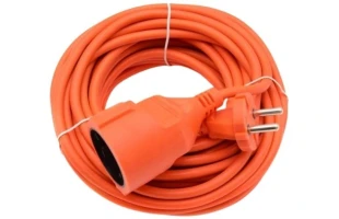 Prelungitor 1 priza fara impamantare, 16A, 15 m, 2x1,0 mm2, portocaliu, Neomax image