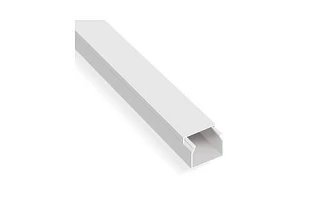 Canal cablu PVC cu inchidere dubla, 12 x 12 mm, alb, Neomax image