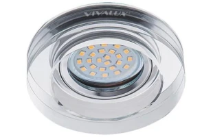 Spot incorporabil CRYSTAL. MR16. GU5.3. argint. 'rotund' Vivalux image