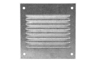 Grila de ventilatie metalica MR1010Zn Europlast. 100 x 100 mm. Zincata. image