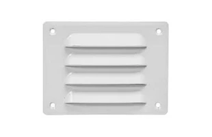 Grila de ventilatie metalica MR14105 Europlast. 140 x 105 mm. Alb. image