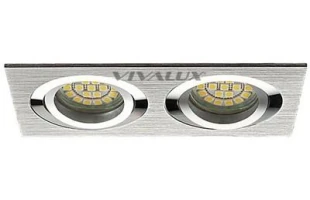 Spot incorporabil LED STYLE Vivalux. MR16. 2 x GU5.3. Aluminiu. image