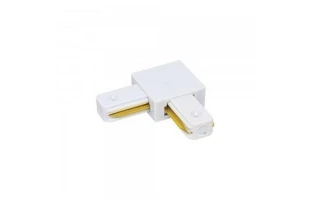 Conector pentru sina track Vivalux. In unghi L. Alb. image