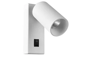 Aplica de perete cu intrerupator LUX Vivalux. MR16. GU10. Alb. image