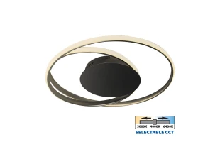 Lustra LED, 38 W, 3000-6400 K, 1840 lm, negru, CCT, ODEON Vivalux image