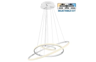 Lustra LED, 58 W, 3000-6400 K, 3836 lm, alb, CCT, CITY Vivalux image